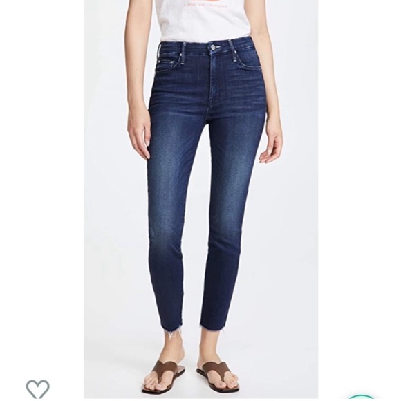 Mother High Waisted Looker Fray Hem Skinny - Size 24 - Picture 2 of 15